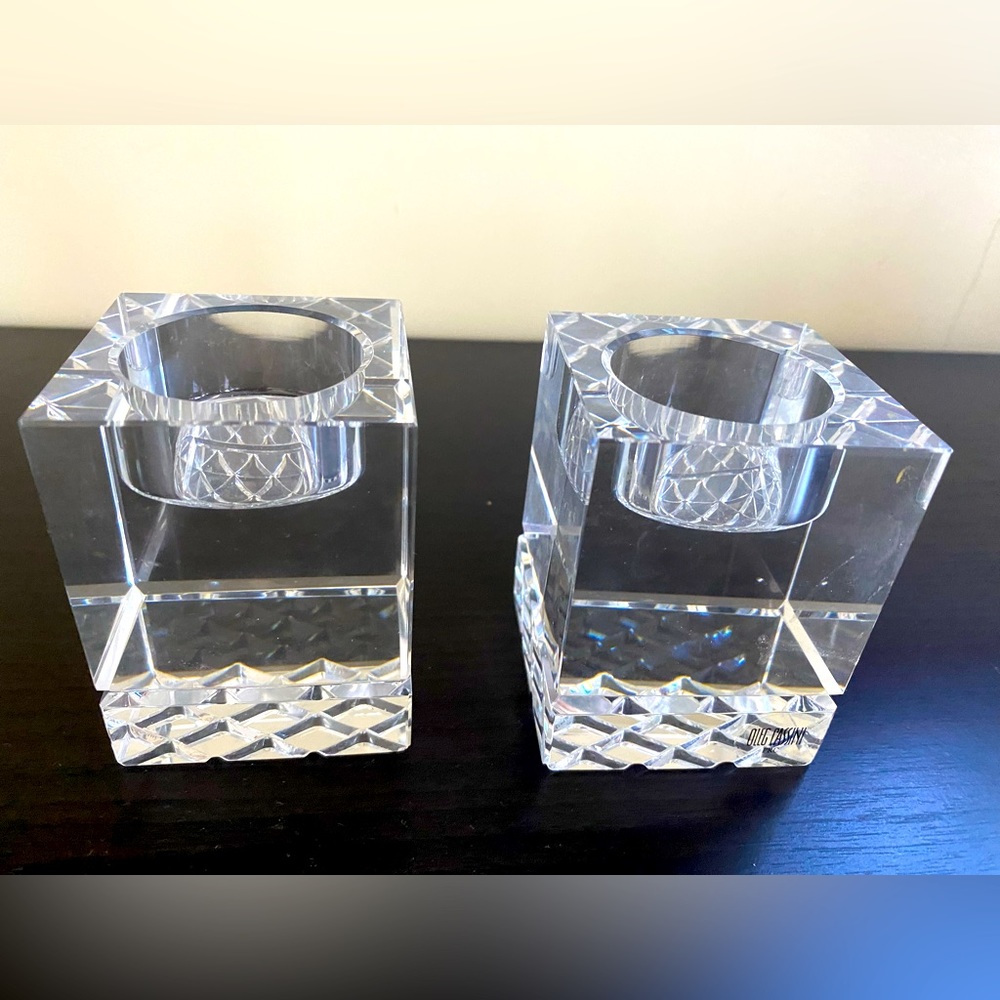 New Crystal Candle Holders 2 pcs